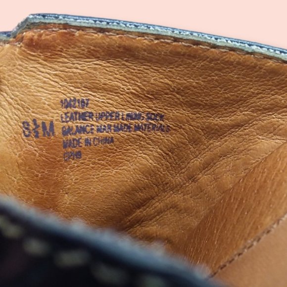 Sofft Tooled Leather Clogs Size 8.5M Blue Slip On Boho Southwestern Floral Folk - Picture 10 of 11